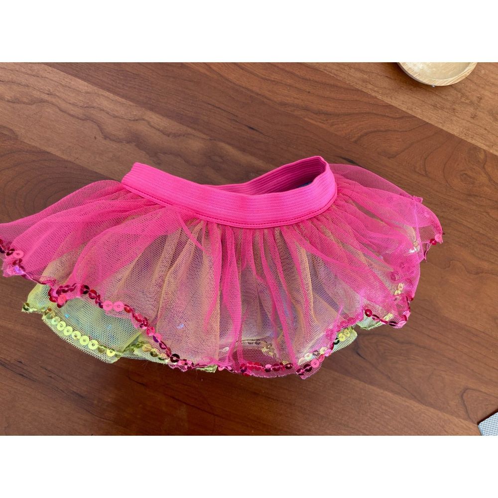 Build-A-Bear Workshop Rainbow Tutu w/ Sequin edges BABW Reversible Pink/Blue.